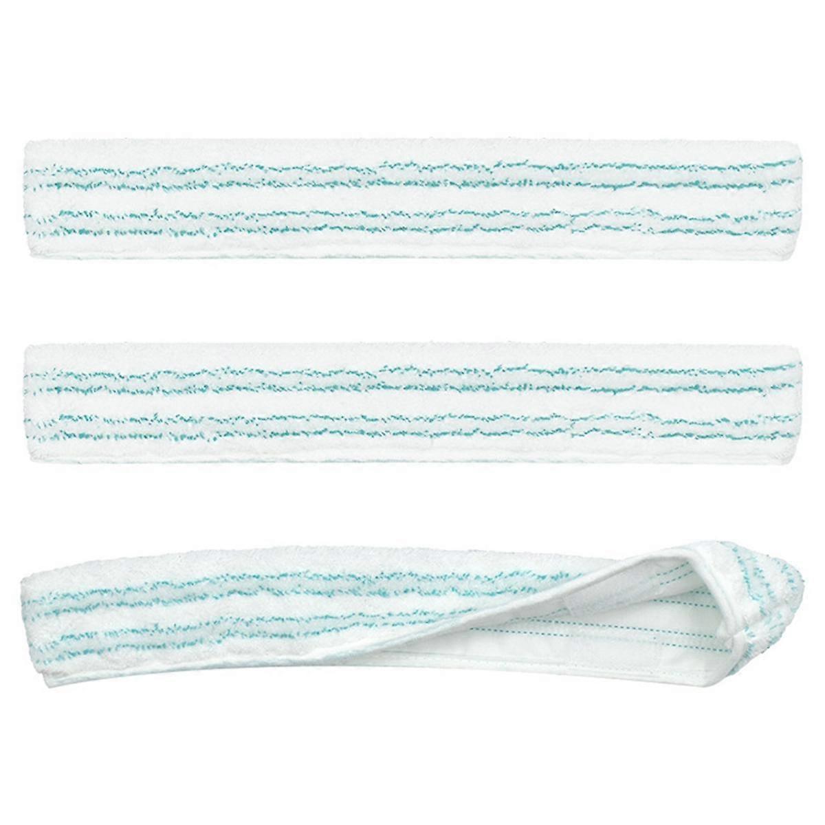 Replacement Fleece for 3-In-1 Window Cleaner with Microfibre Fleece,for Window Squeegee and Frames 42 cm 3PCS