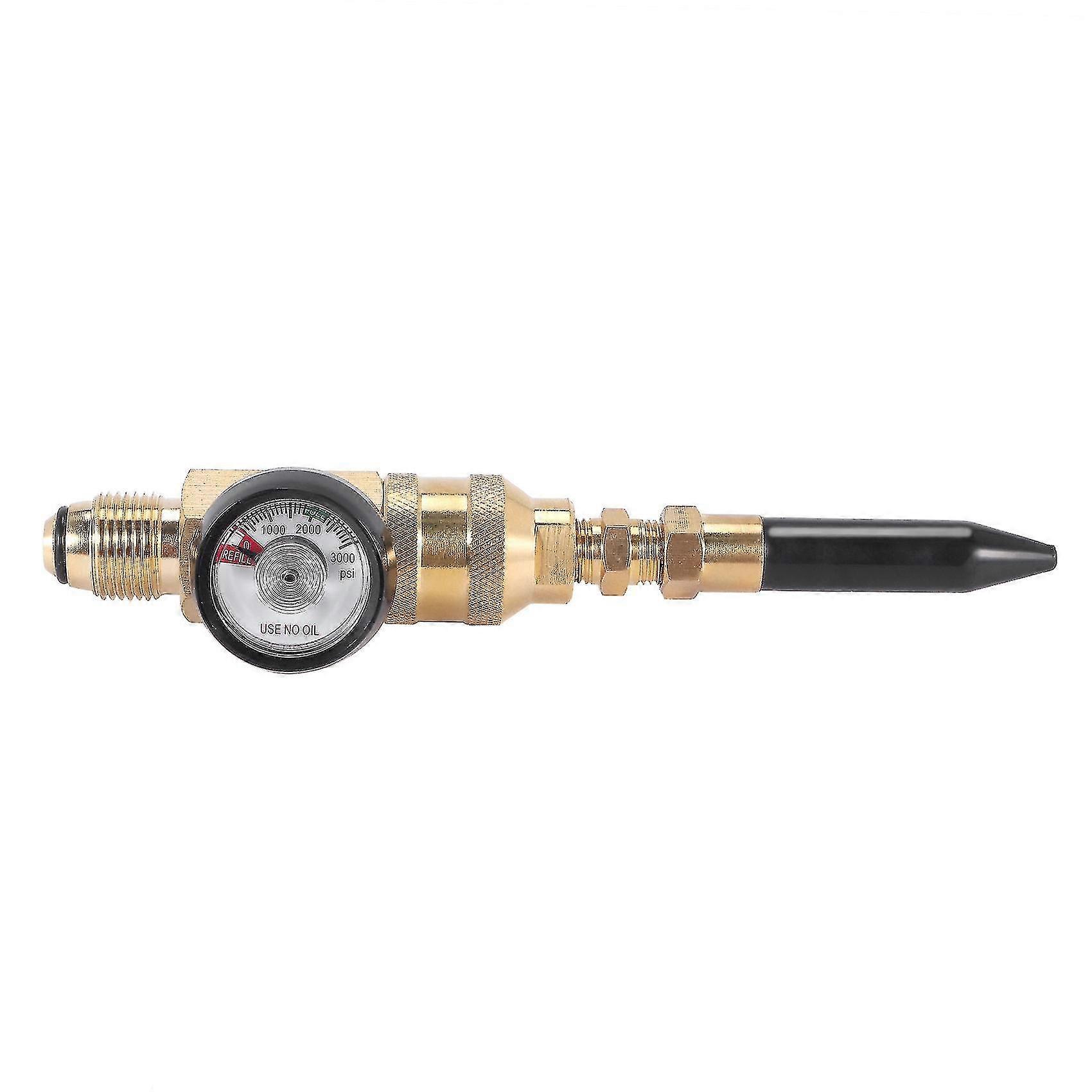 Helium Tank Balloon Inflator Regulator With Gauge For G5/8 Tank Valves