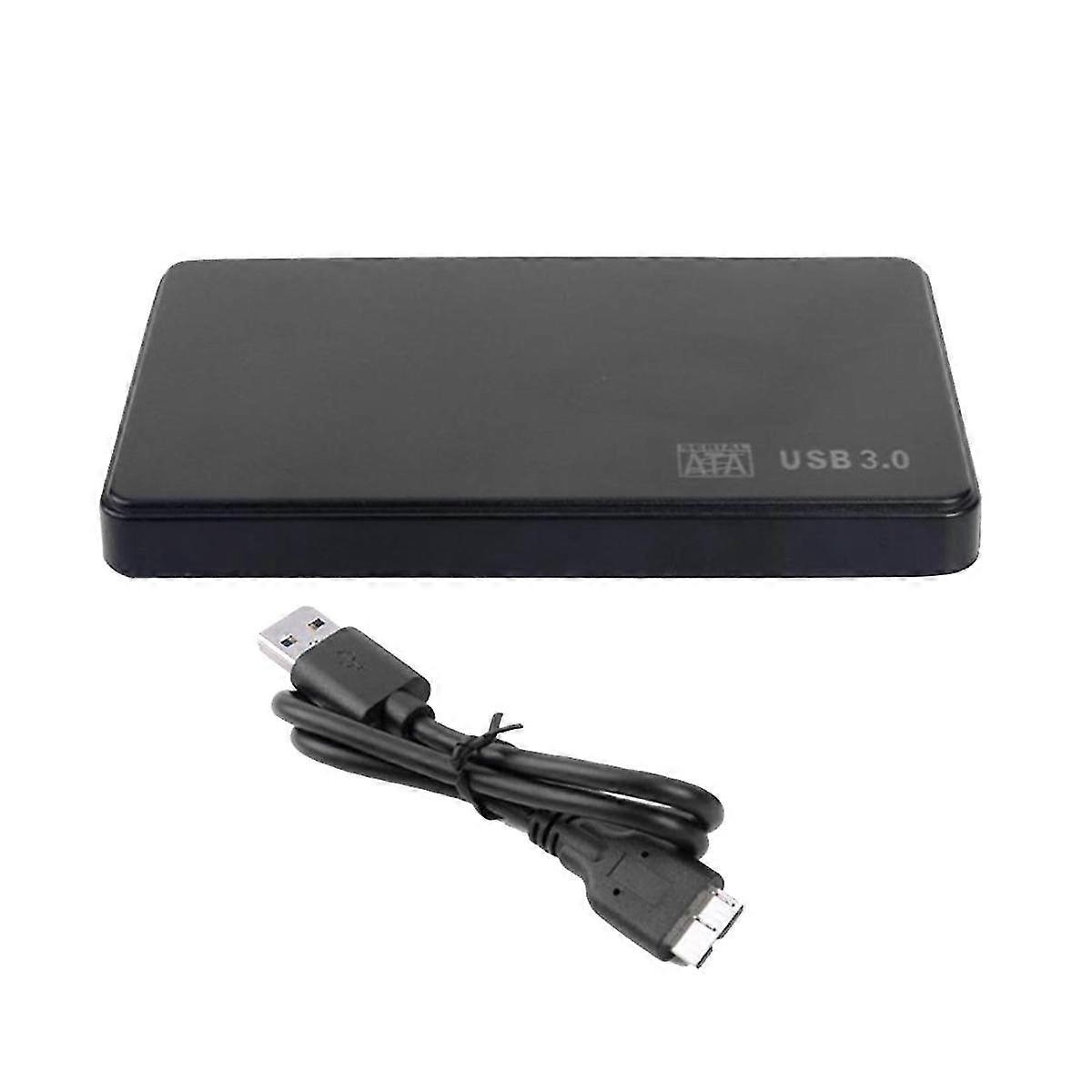 2.5In SATA to USB 3.0 Solid State Enclosure Mobile Hard Disk Cassette with USB3.0/2.0 Cable for HDD