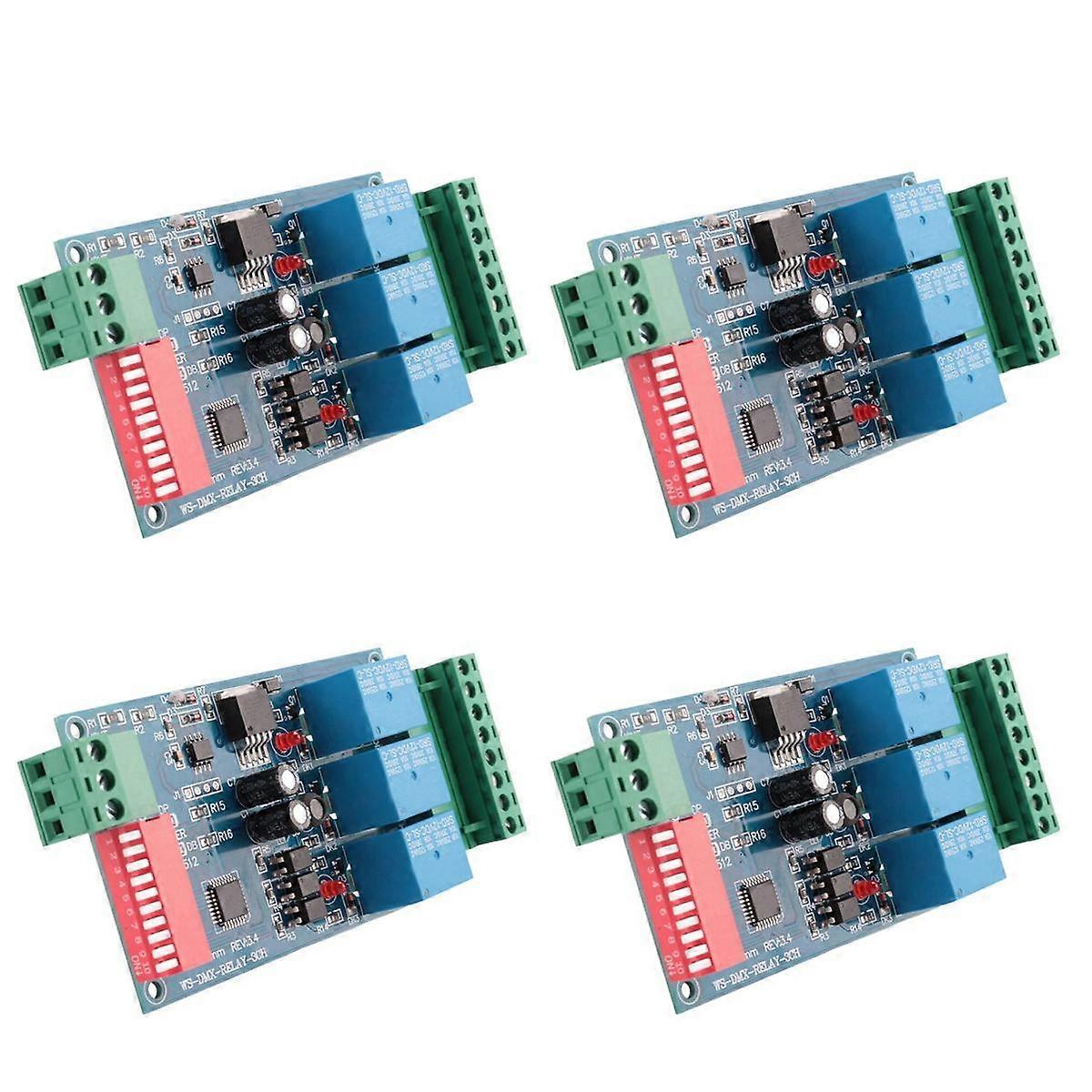 4X 3CH DMX 512 RELAY OUTPUT , LED Dmx512 Controller Board, LED DMX512 Decoder,Relay