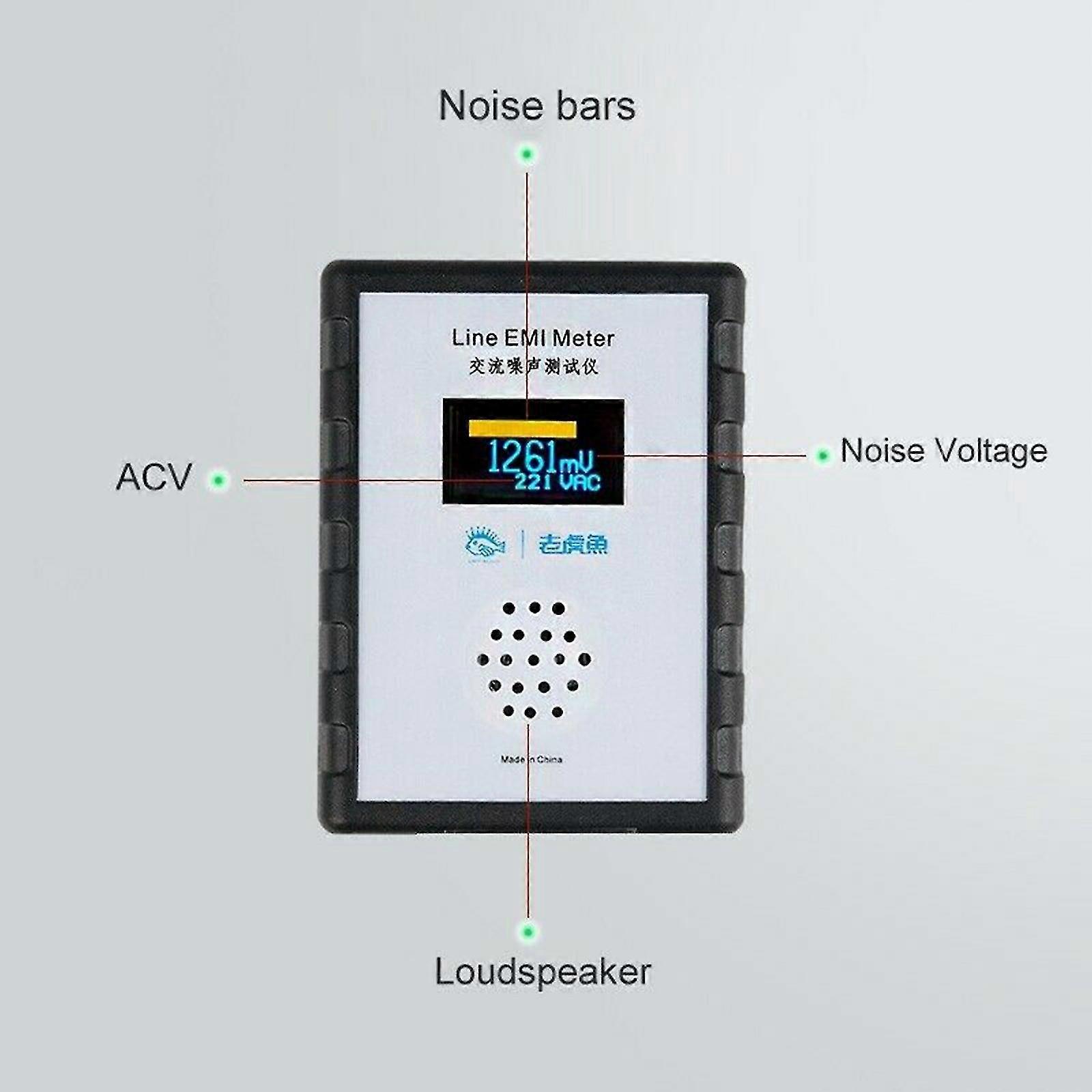 SENGTERBELLE OLED Mains Noise Tester – EMI Measuring Instrument 10KHz-10MHz