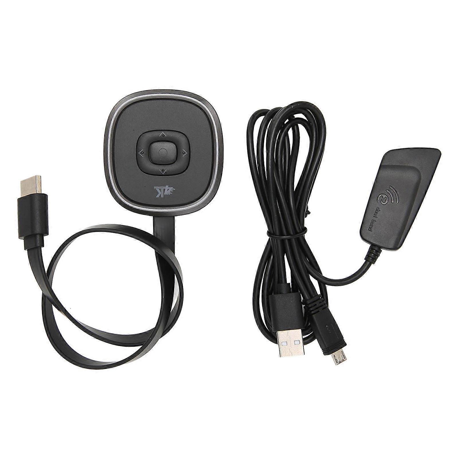 2.4G 5G Wireless WiFi Display Dongle 4K 0 Delay 5V 2A WiFi Display Receiver for Projectors Monitors Black NO.5725