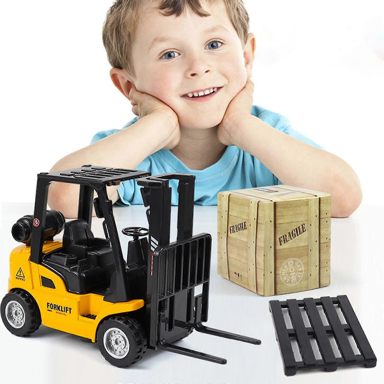 Children'S Alloy Toys Mini Pull Back Construction Truck Construction forklift