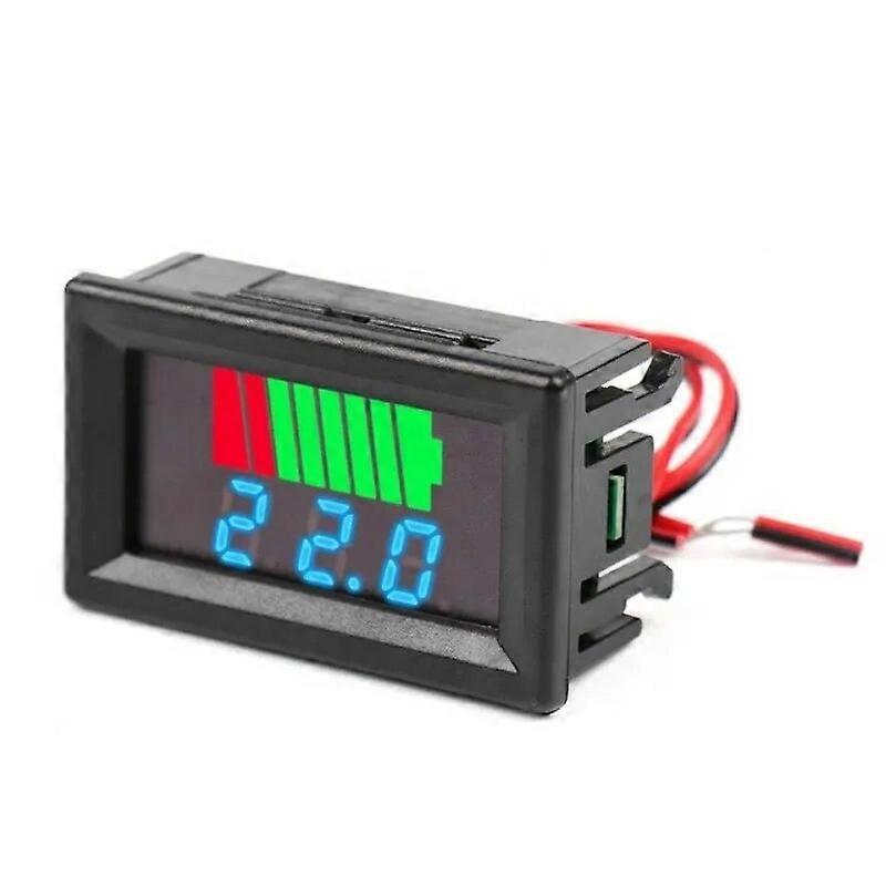 Car Battery Voltmeter Charge Level Indicator 12V 24V 36V 48V 60V Lithium Battery Capacity Meter Test Display LED Tester