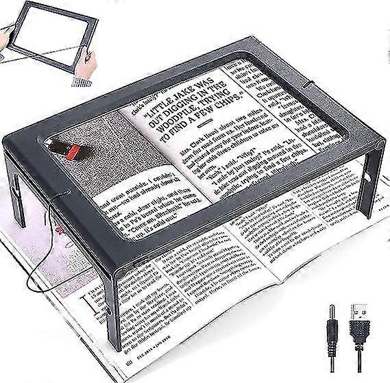 Reading Magnifier 3x Magnificat For Reading Magnifying Glass With Led Reading Aid