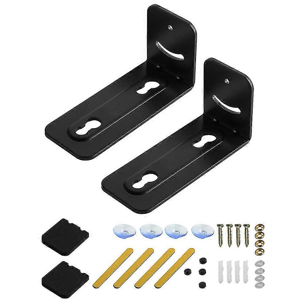 1pair Soundbar Bracket Wall Mounted Easy Install Adjustable Angle Heavy Duty