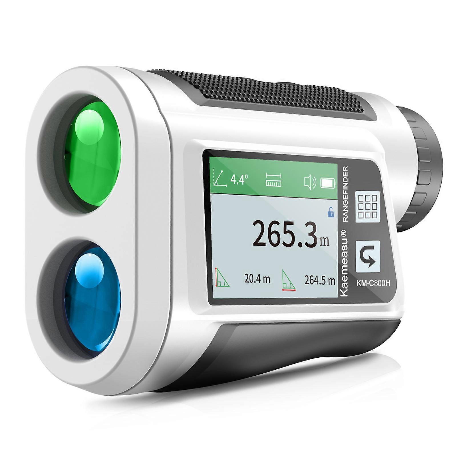 Golf Rangefinder with LCD Touch Screen 6X Magnification 600M / 800M USB Rechargeable Range Finder Distance Meter with Speaker Slope Function Flag Lock