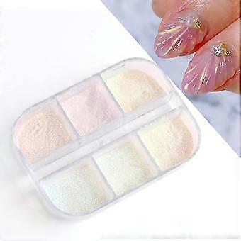 Chrom Glitzerpuder Pearl Chrome Nail Powder – 2 Stück Mit Spiegeleffekt | Für Nageldesign & Nail Art