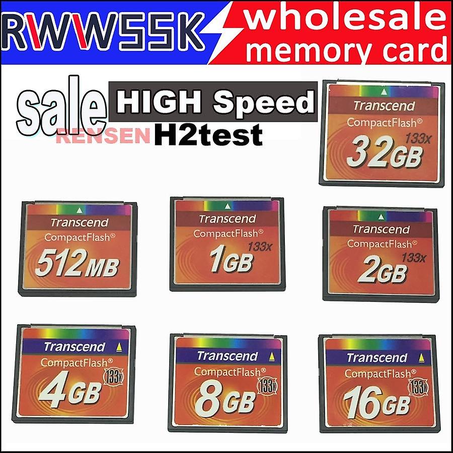 Tarjeta de memoria compacta de alta velocidad de 512 mb 1 gb 2 gb 4 gb 8 gb 16 gb 32 gb 133 x 20 m/s