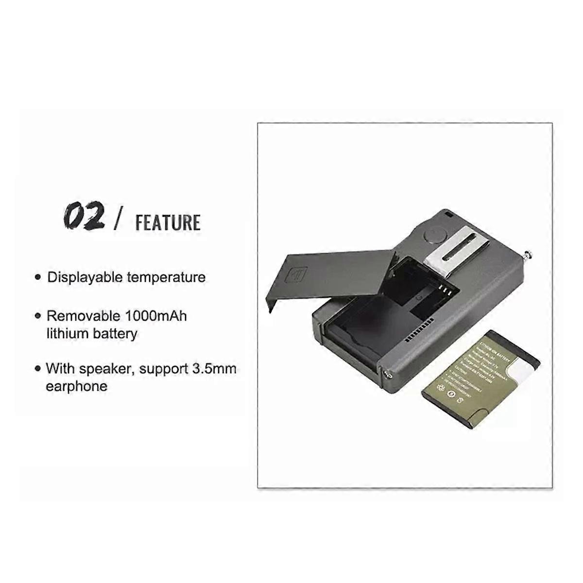 -747 Portable Multifonctionnel Pratique Bande Complète Affichage Numérique DSP VHF/UHF Canal Pratique Ra
