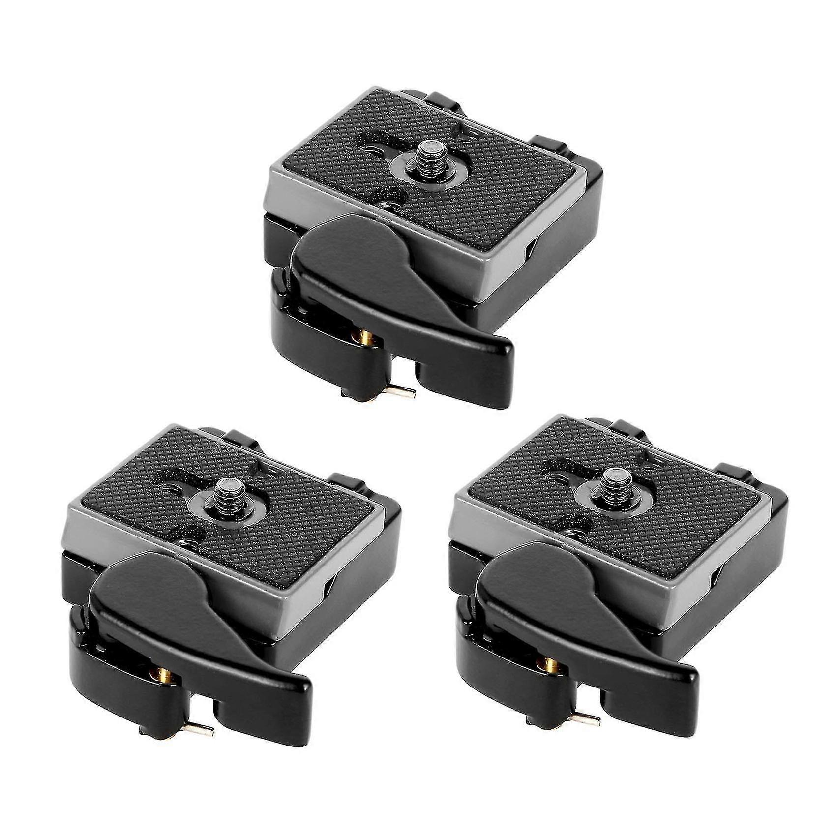 Black Camera 323 Release Plate Compatible With Manfrotto 323 Cameras