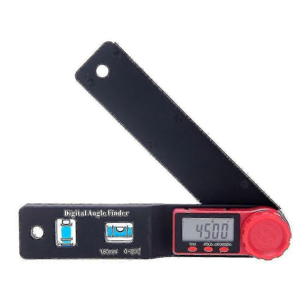2 In 1 180mm Digital Angle Ruler Protractor For Construction Goniometer Ruler With Bubble Vials