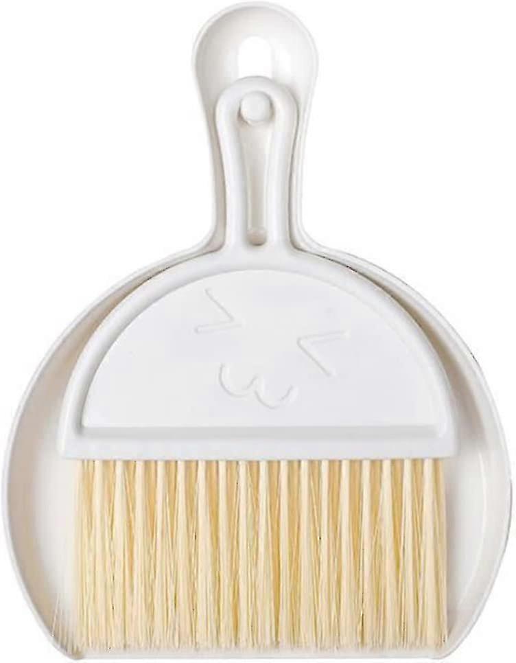 Mini Dustpan And Dustpan,multi-function,broom And Dustpan Plastic Set(white)