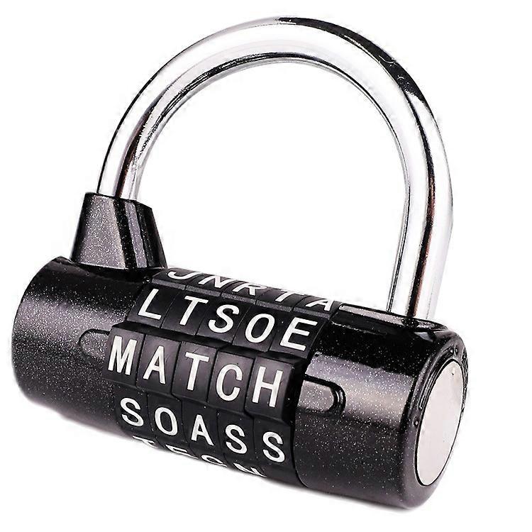 5-Letter Combination Padlock Black