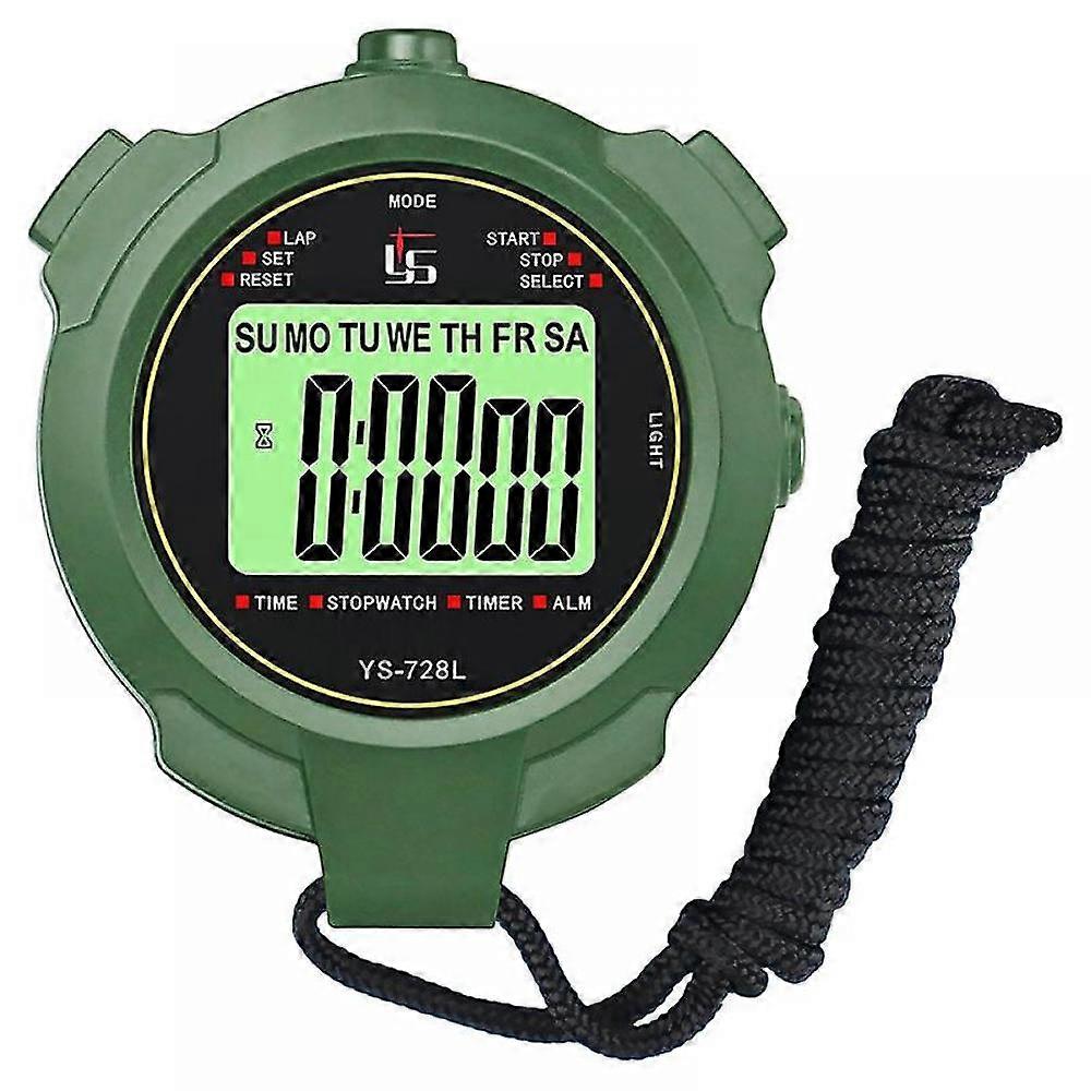 Stopwatch With Whistle, Professional 2 Memory Stopwatch With Mute And Light Function For Sports