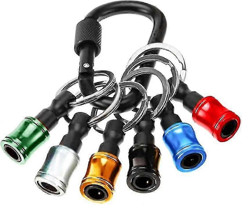 6 Pieces Hex Shank Screwdriver Bit Holder 1/4 Inch Adapter Quick Change Bit Holder Socket Bit Extens
