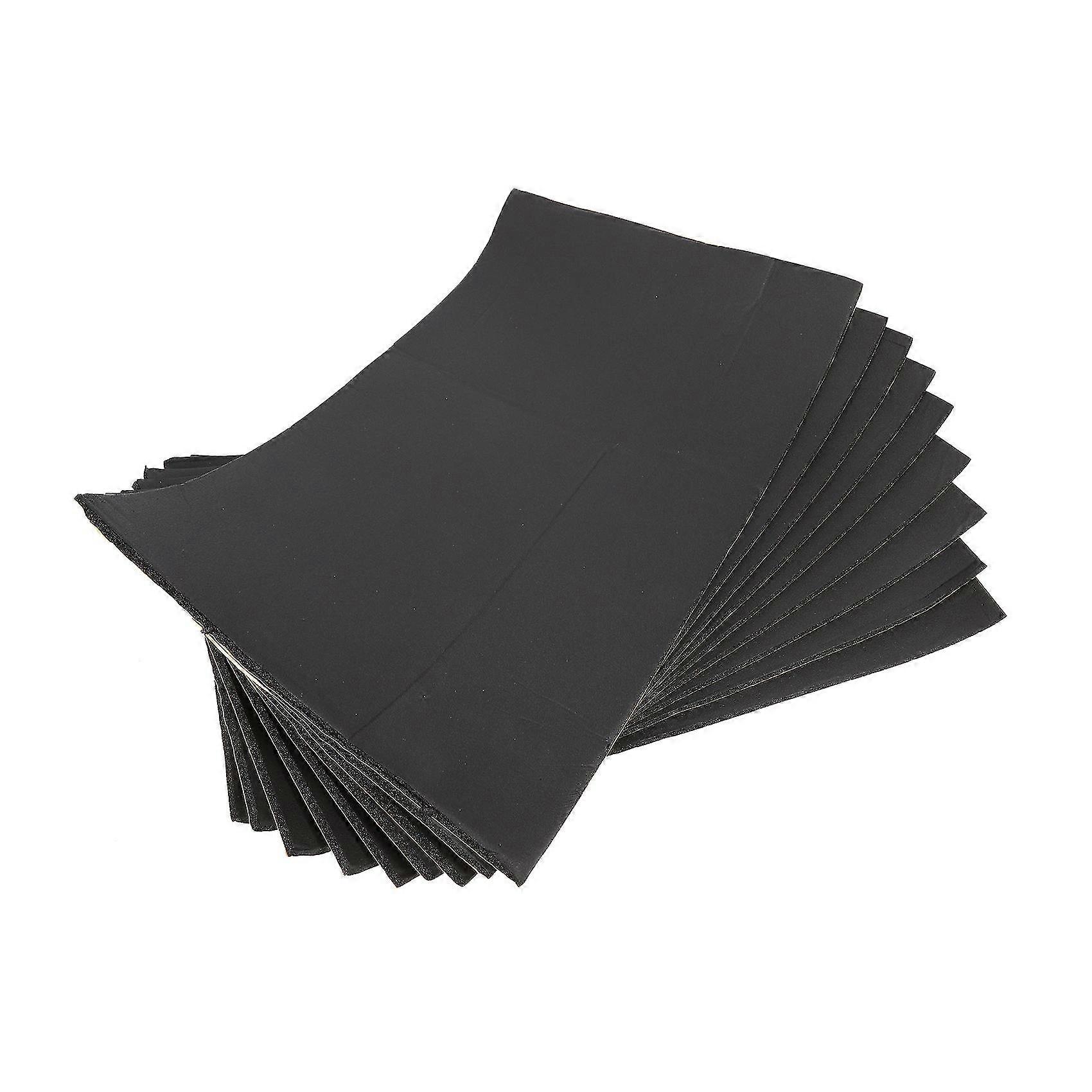 9pcs車のバンの防音デッドニング断熱フォーム新しい30cmx50cmx6mmプロテクター自動遮音デッドニングアクセサリー