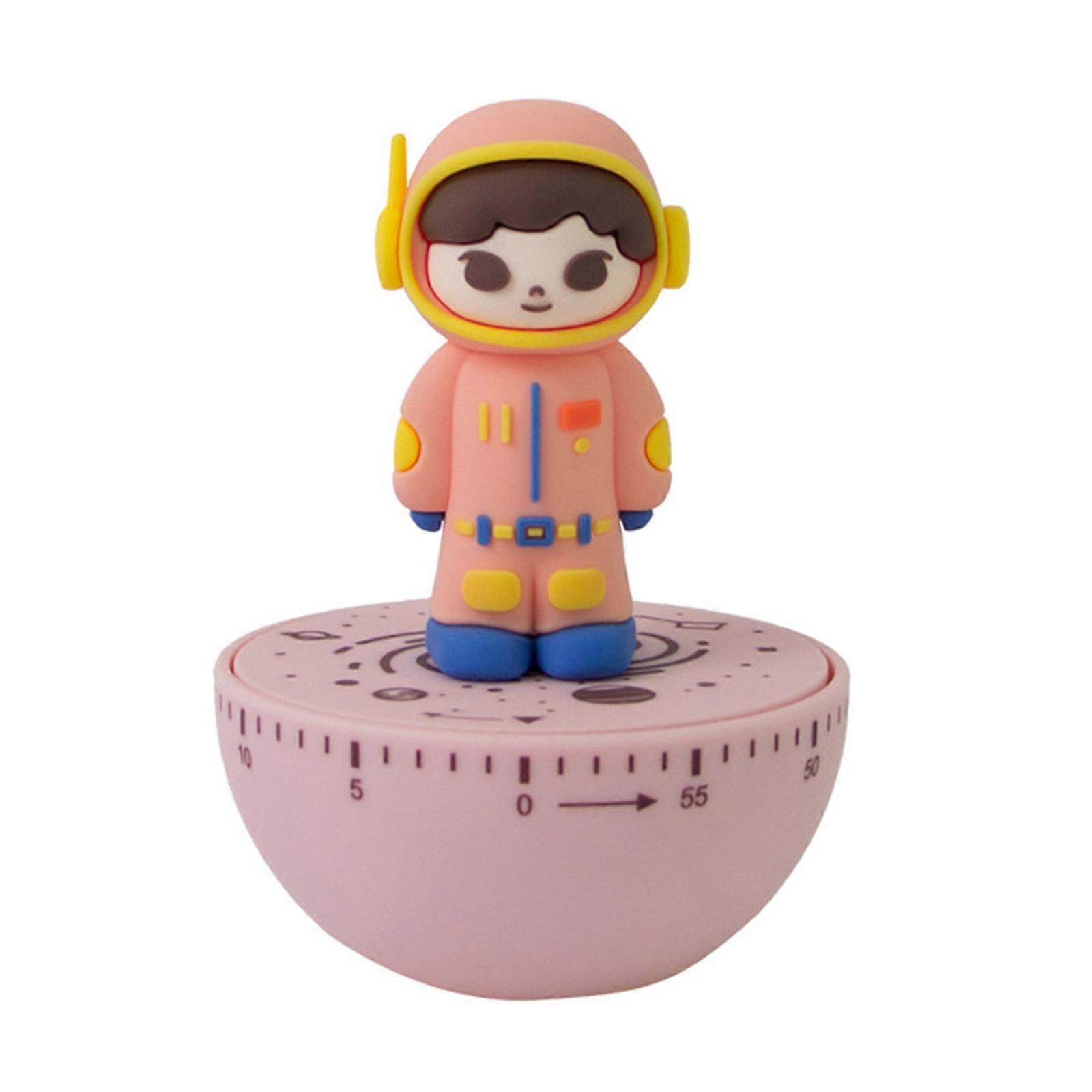 Mechanical Cooking Timer Count Down Alarm Cooking Reminder Cute Astronaut Shape