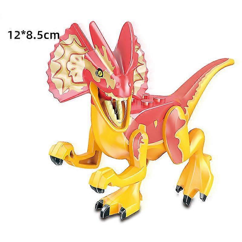 8pcs Jurassic Dinosaur Building Blocks T-rex Velociraptor Brachiosaurus Dimetrodon Action Figures Enfants Jouet Cadeau
