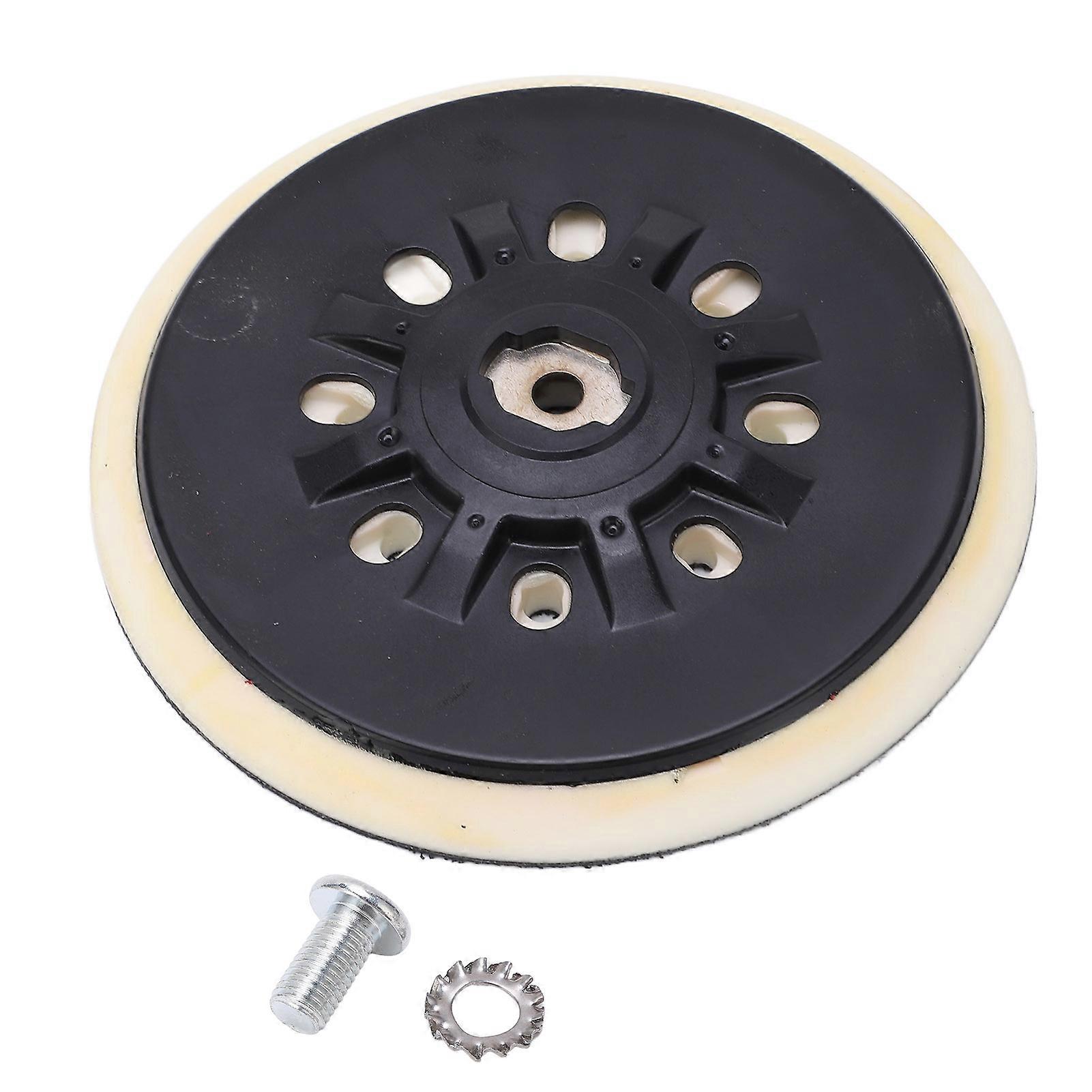 Polisher Backing Plate 17 Holes PU Wear Resistant Hook and Loop Backing Plate for Automobile Furniture