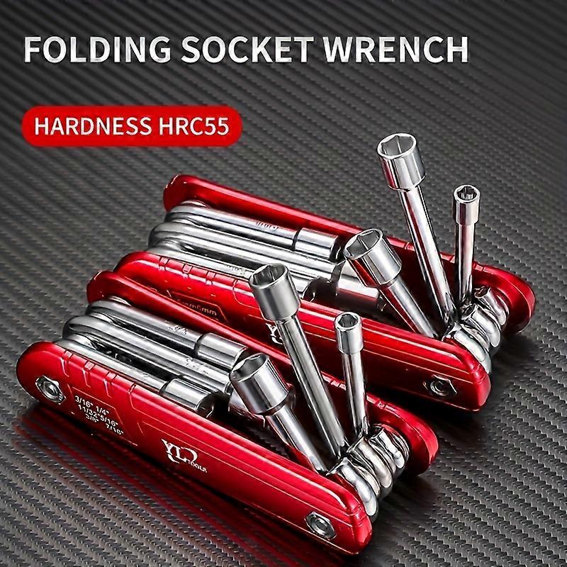 6pcs Portable Mini Folding Hexagon Socket Wrench