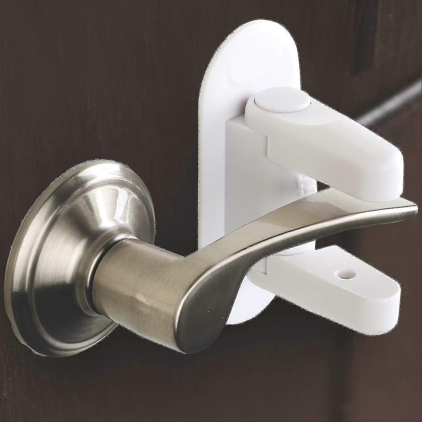 Door Lever Lock (2 Pack) Child Proof Doors & Handles 3m Adhesive - Child Safety