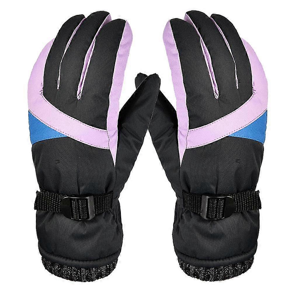 Simple Ski Snow Gloves Winter Warm Waterproof Touchscreen Women
