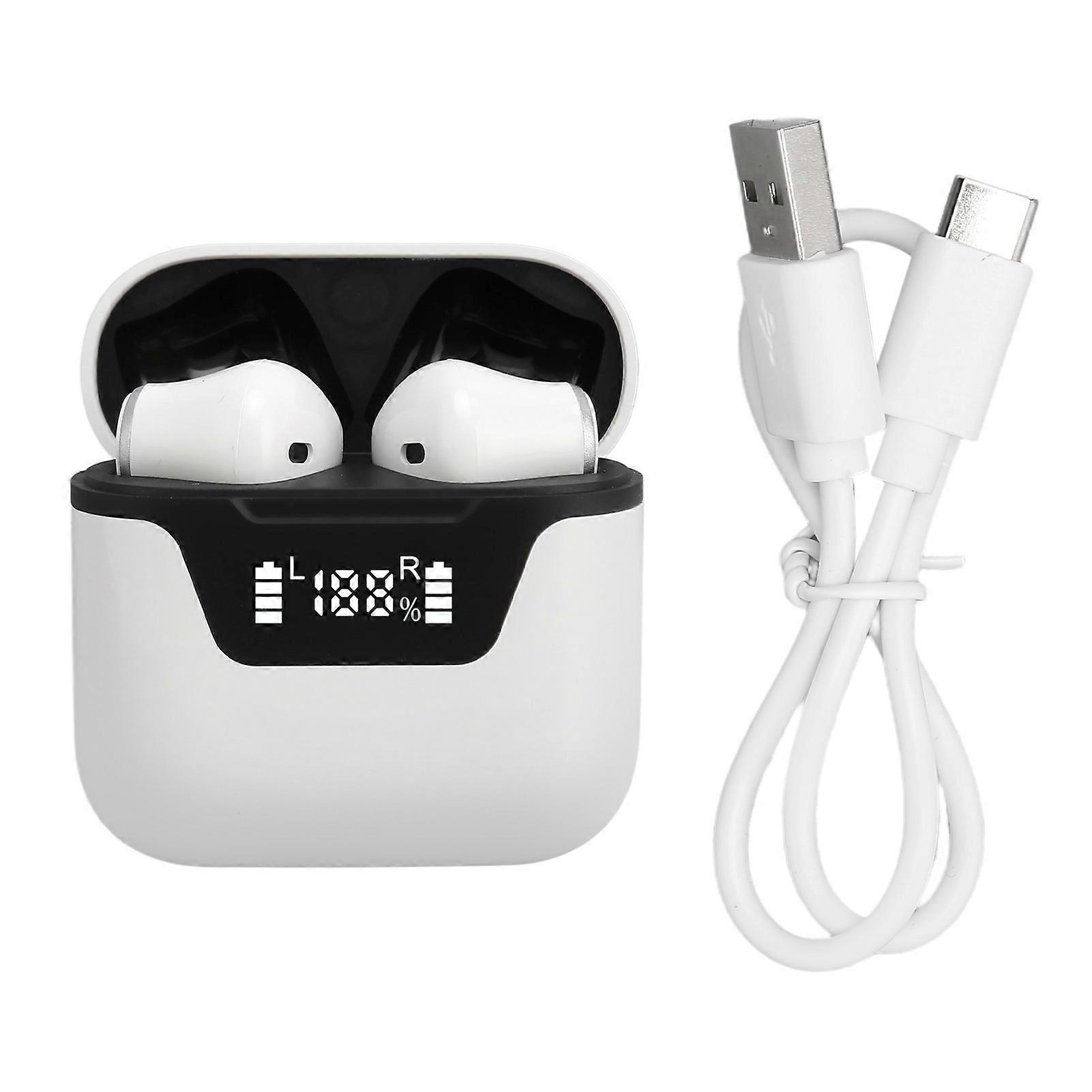 Language Translator Earbuds Bluetooth Support 144 Languages Translation Wireless Translator Earphone White