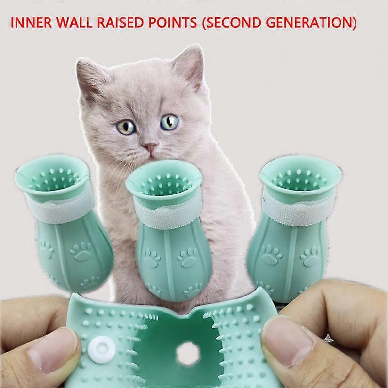 Convenient Cat Footwear Pet Bath Boots For Grooming Bathing Shaving Anti-scratch And Bite Soft