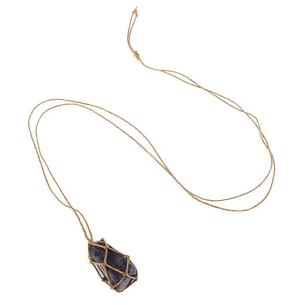 Doğal Lapis Lazuli Taş Kolye Sarkık Fosiller Mineraller Takı El Sanatları