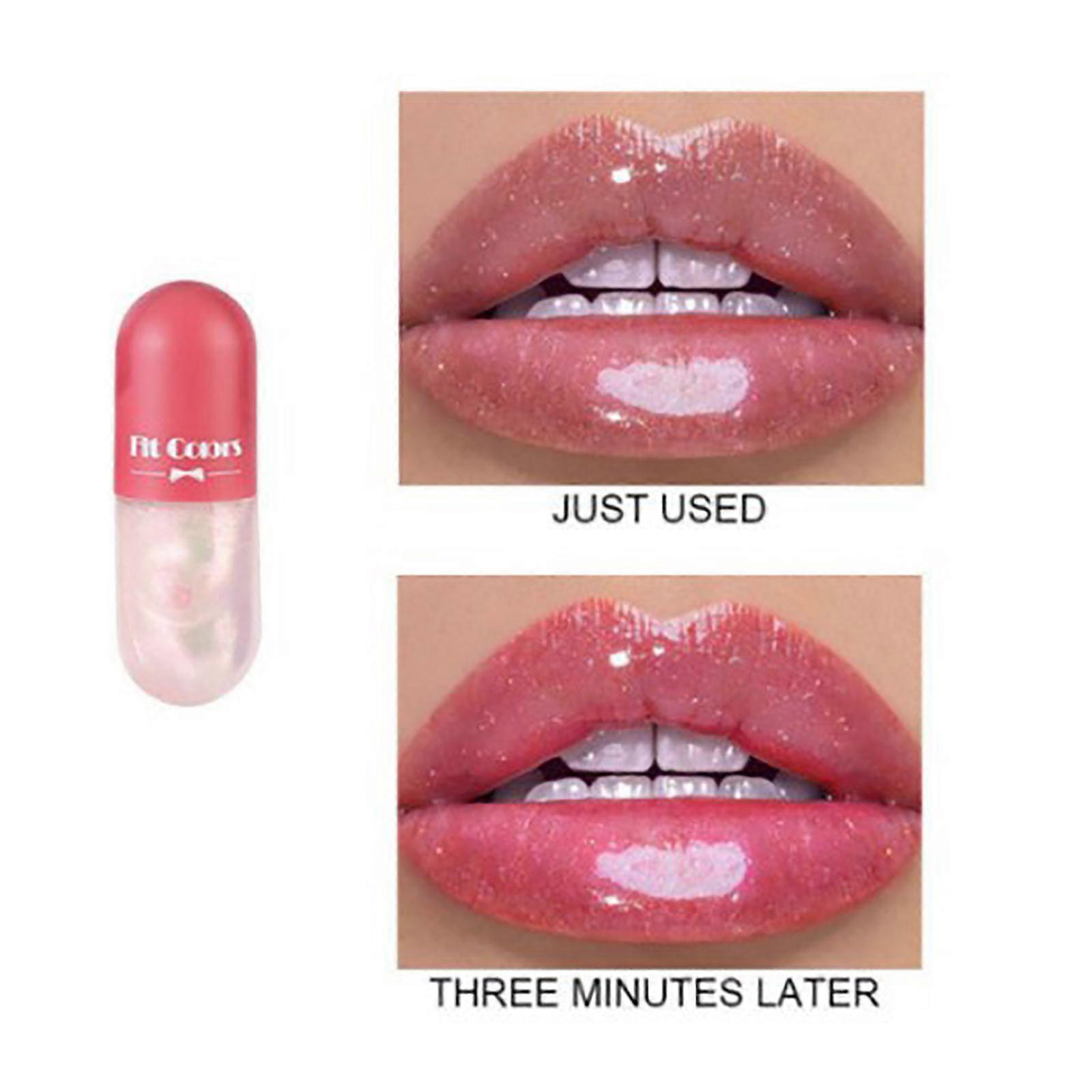 Mini Capsules Lip Honey Moisturizing And Moisturizing Transparent Color Changing Honey Oil, 4ml