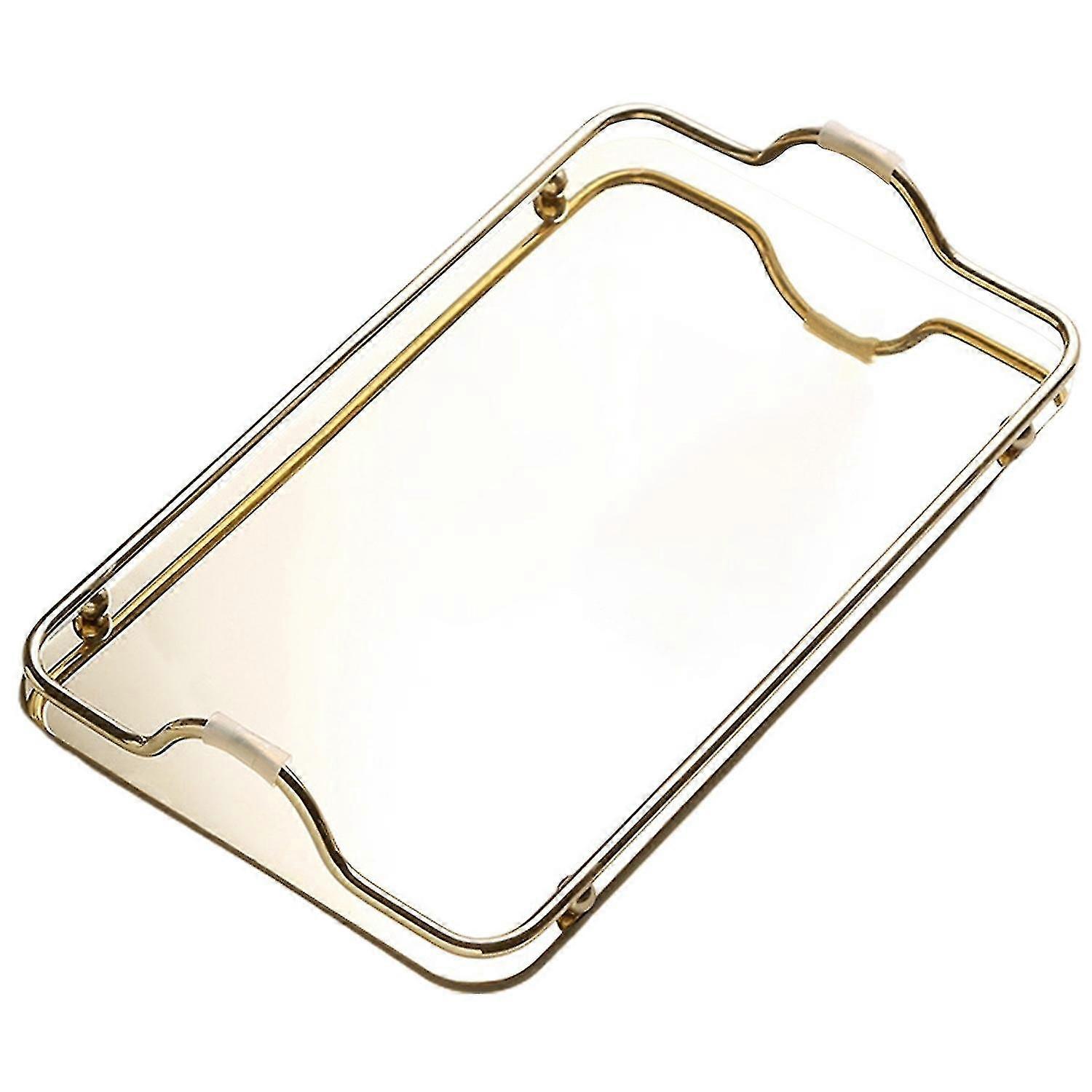 Glossy Storage Trays Delicate Stainless Steel Universal Solid Serving Trays For Cafe-zzy