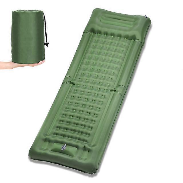 Inflatable Sleeping Pad 4 Inch Sleeping Pad Mat Air Mattress with Built-in Pump for Camping Backpacking Hiking Traveling Tent
