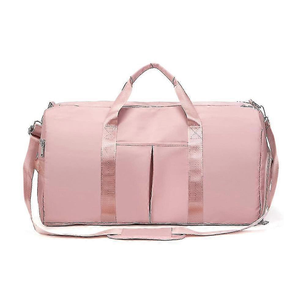 حقيبة رياضية رياضية متوافقة مع النساء أو الرجال حقيبة دفل السفر مع جيب مبلل ومقصورة أحذية متوافقة مع التدريب على السباحة اليوغا