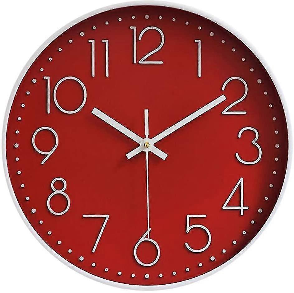 壁掛け時計 サイレント 12インチ 大型 カチカチ音がしない壁掛け時計 キッチン リビングルーム 寝室用