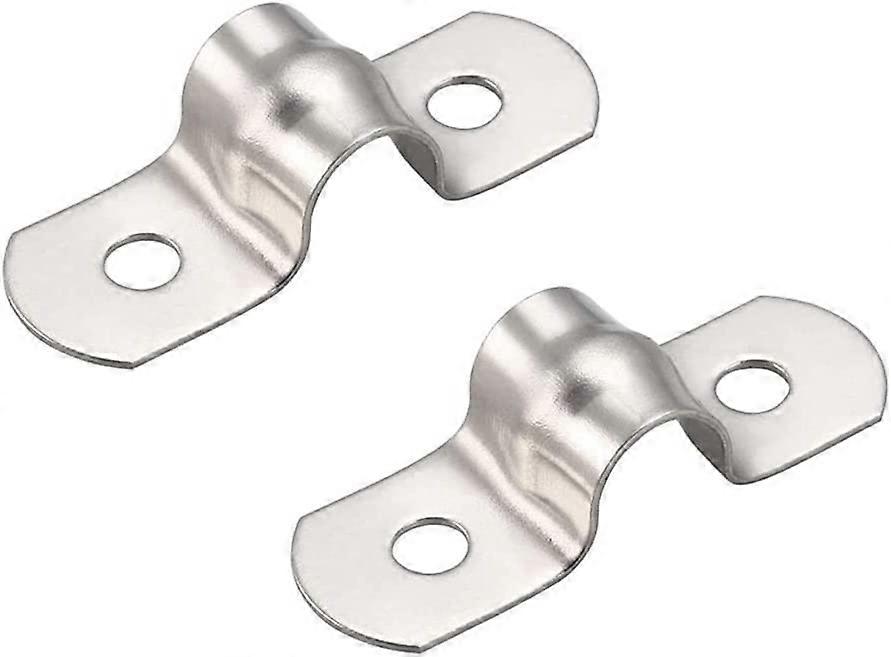 50-PCer 8mm U Tube 304 Rustfritt stål Clamp Rigid Pipe Clamp U-Shape Clamp Pipe Clamp