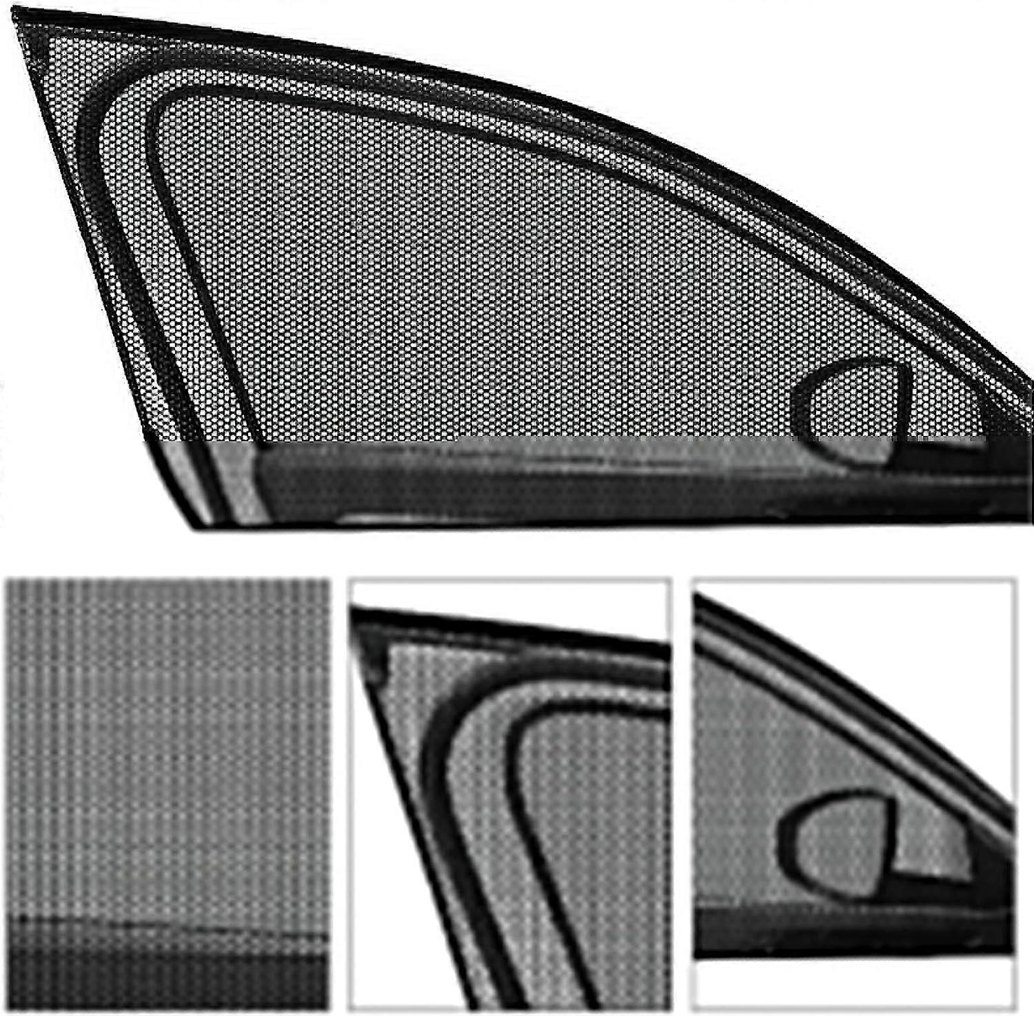 2pc Baby Car Window Sun Shades Stopper Black Mesh Blinds Visor - Foto 4