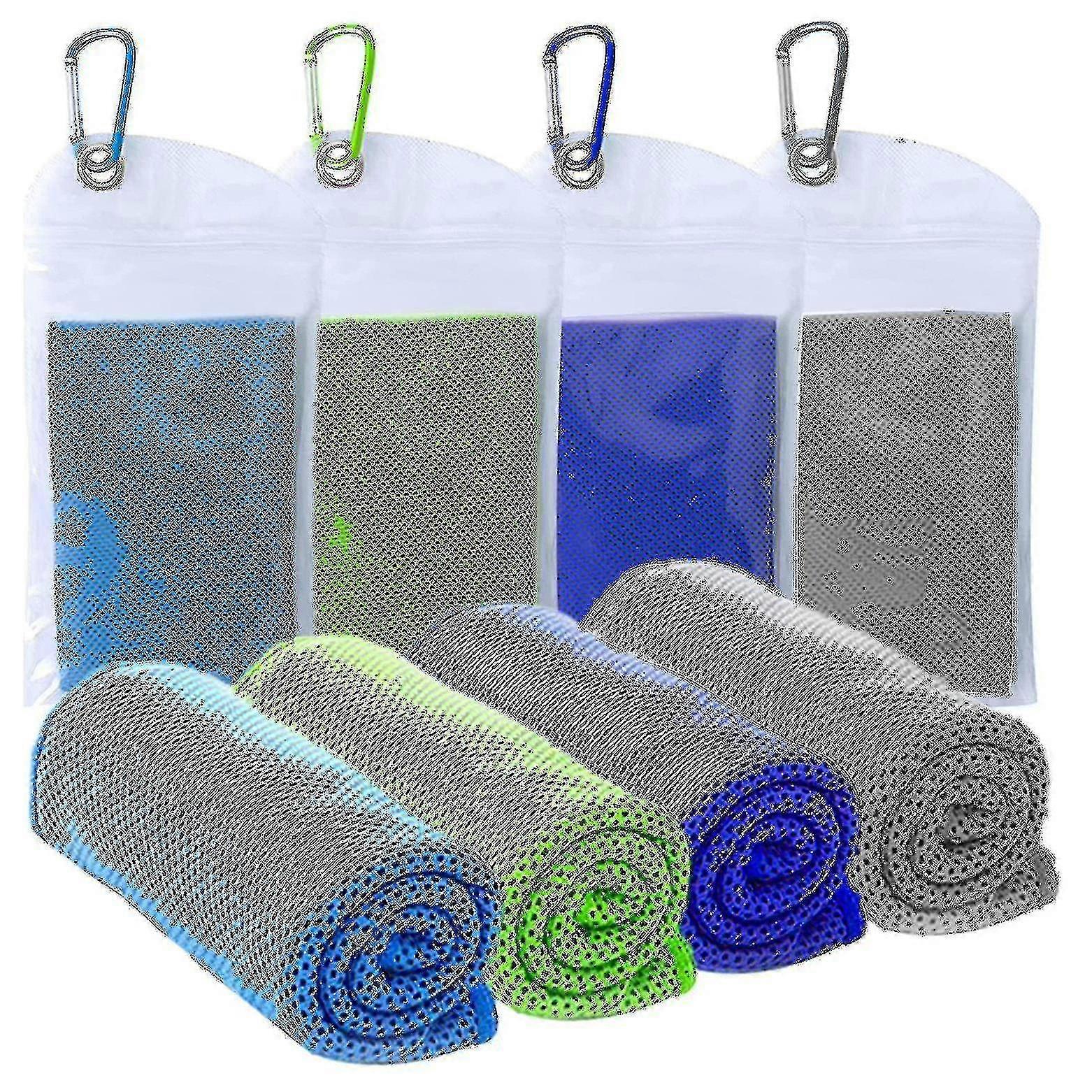 Cooling Towel, Cooling Towel Set Instant Relief Ice Cold Cool Towel Breathable Mesh Sweat Absorbent-CE