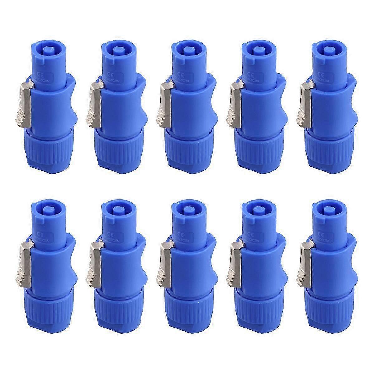 10pcs 3 Pin Male Powercon Connector Signal Input Jack For Beam Light Stage Light Power Input