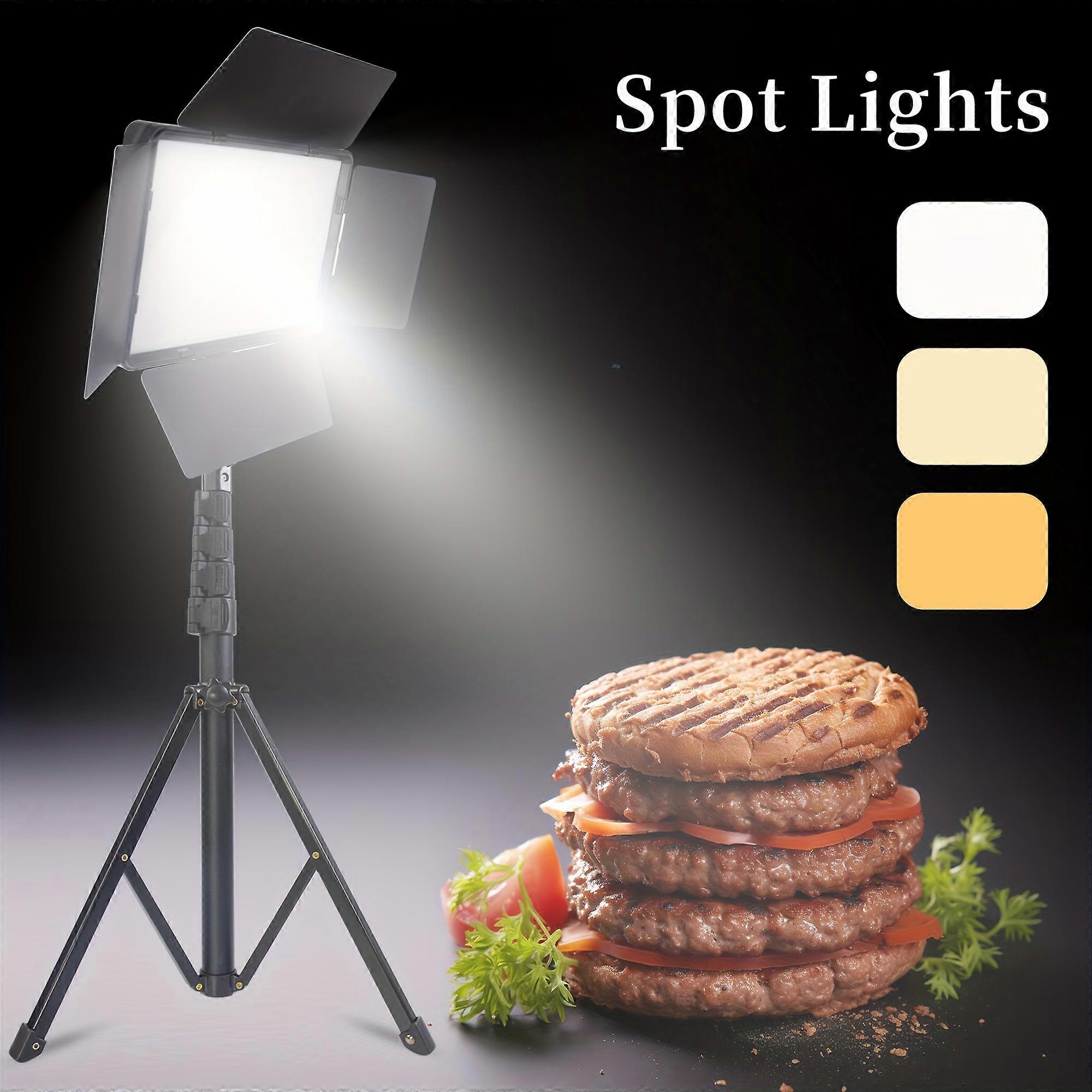 1pc LED Square Fill Light, With Tripod Suitable For Studio Photography, Live Streaming, Outdoor, Meetings