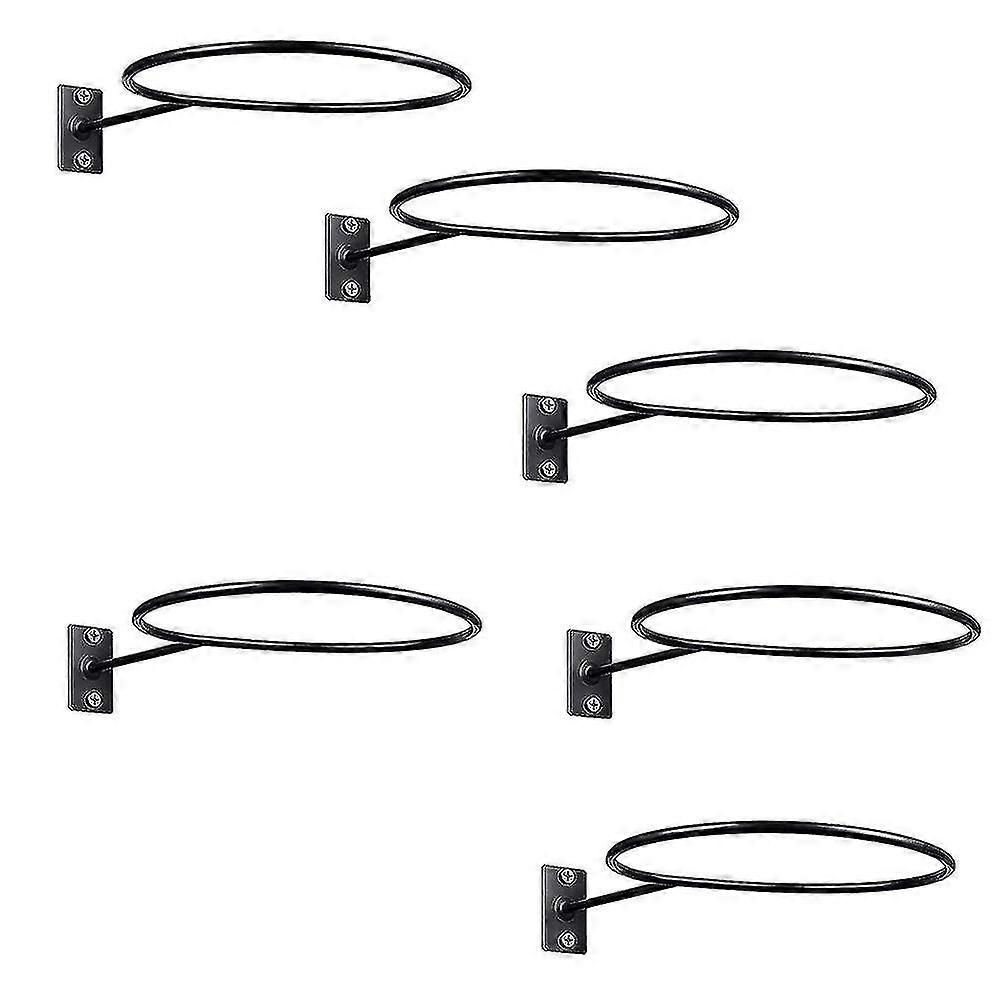 Lot de 6 présentoirs muraux pour ballons, rangement pour ballons, support pour ballons de basket-ball, football, volley-ball, football