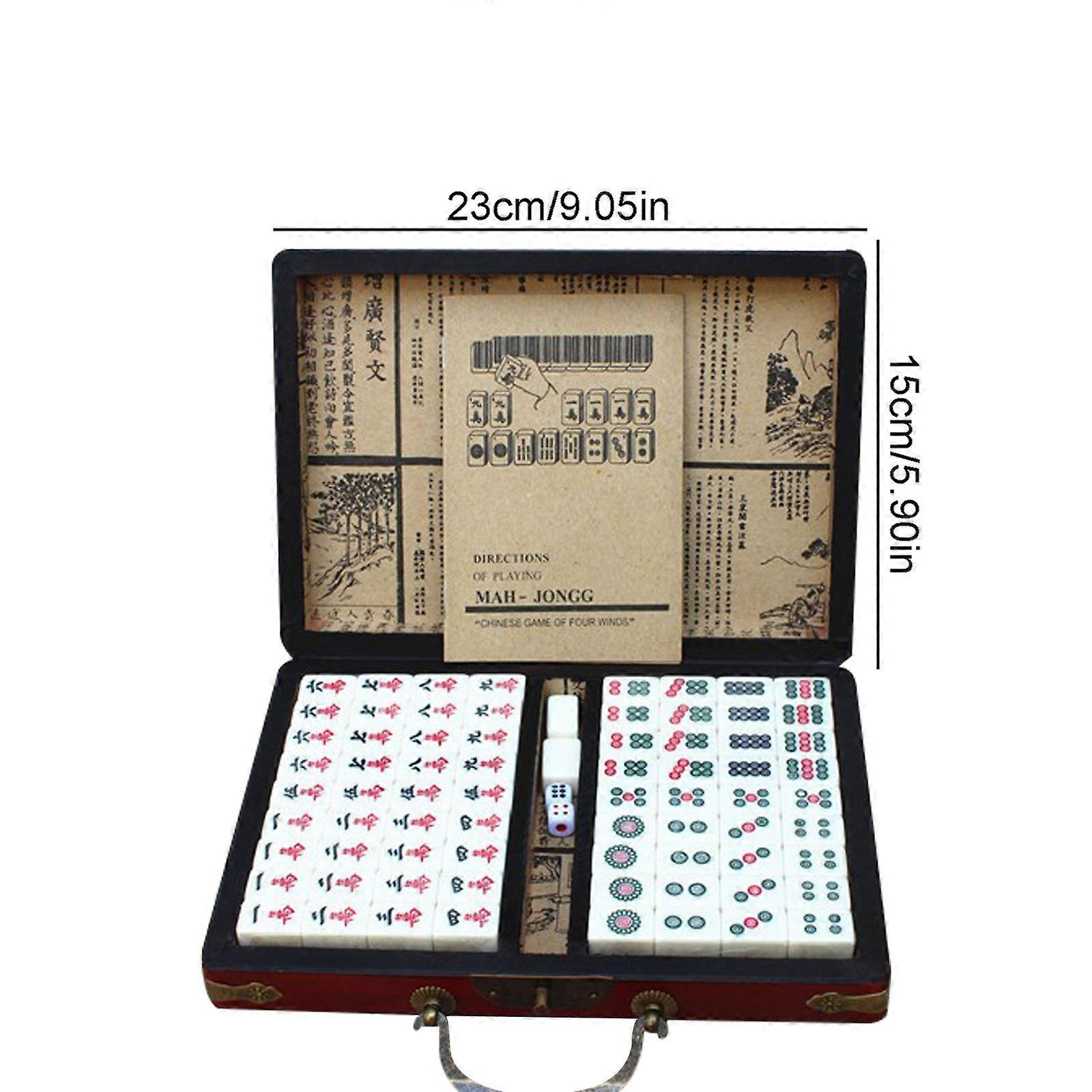 JETAINE Mini Majong cinese, 144 pezzi Mahjong Tile Gathering Table