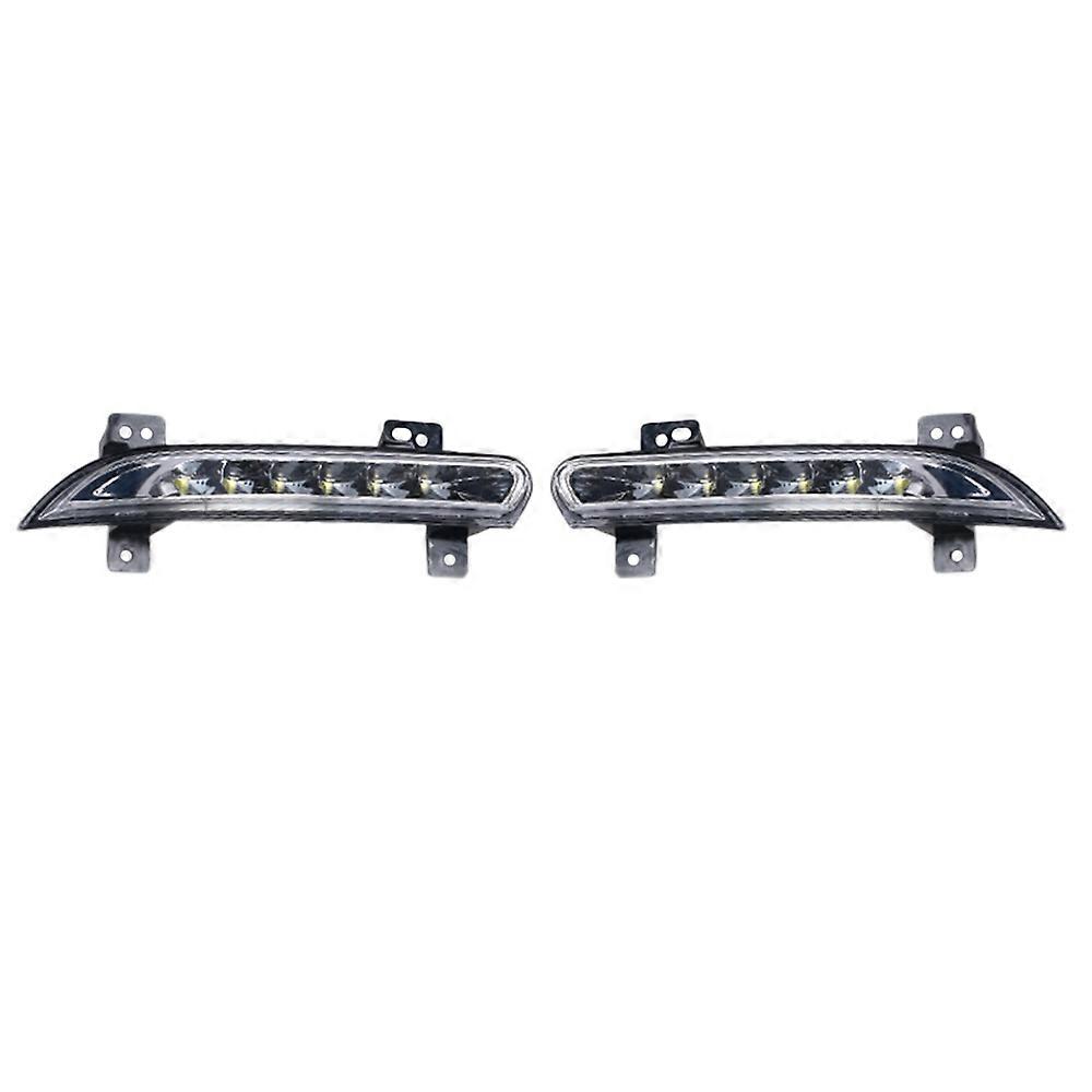 1Pair Car LED DRL Fog Light for Fluence 2014+ Auto Driving Lamp Daytime Running Light Bumper Lamp