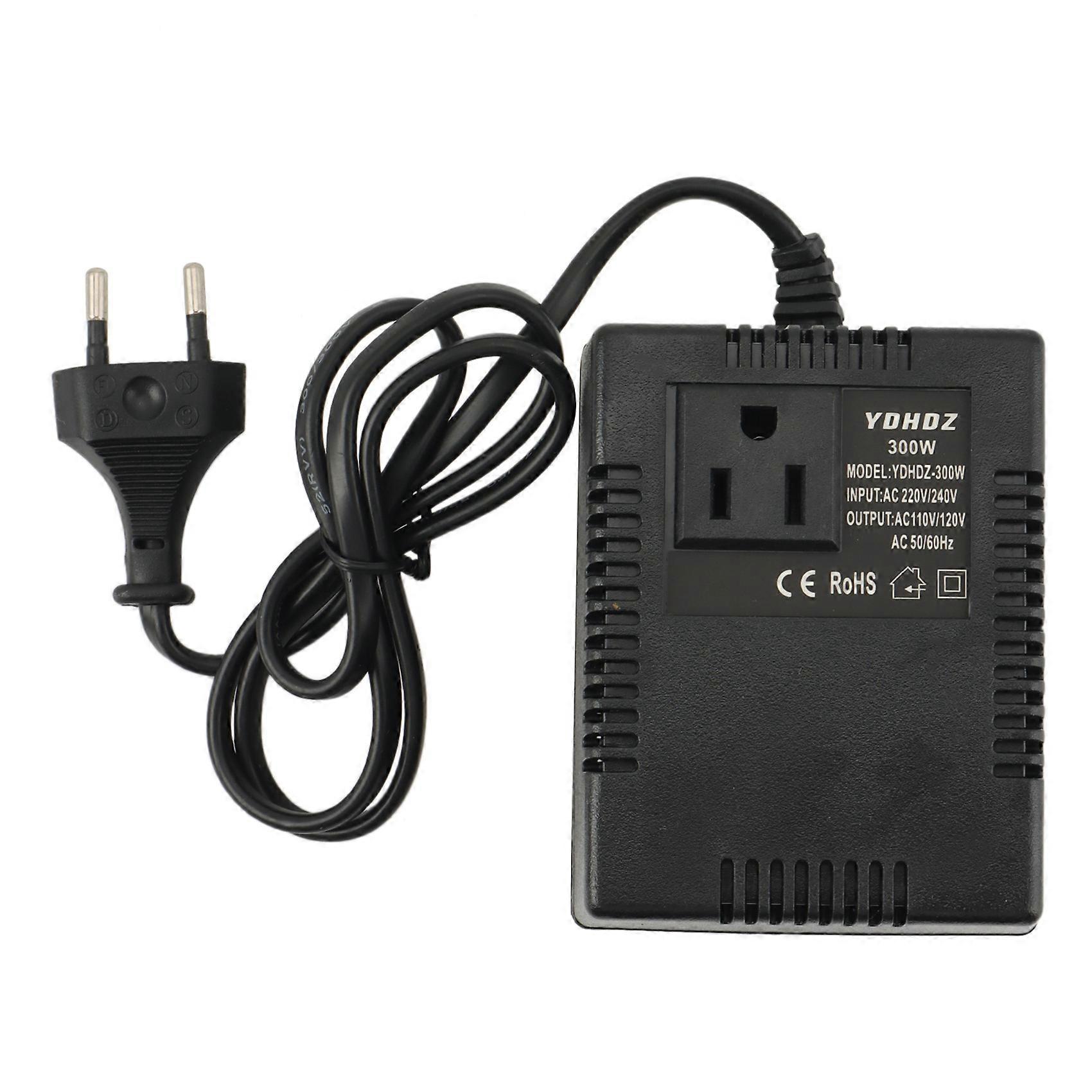 300W محول الجهد 220V إلى 110V محول محول الجهد محول السفر محول الاتحاد الأوروبي بلو