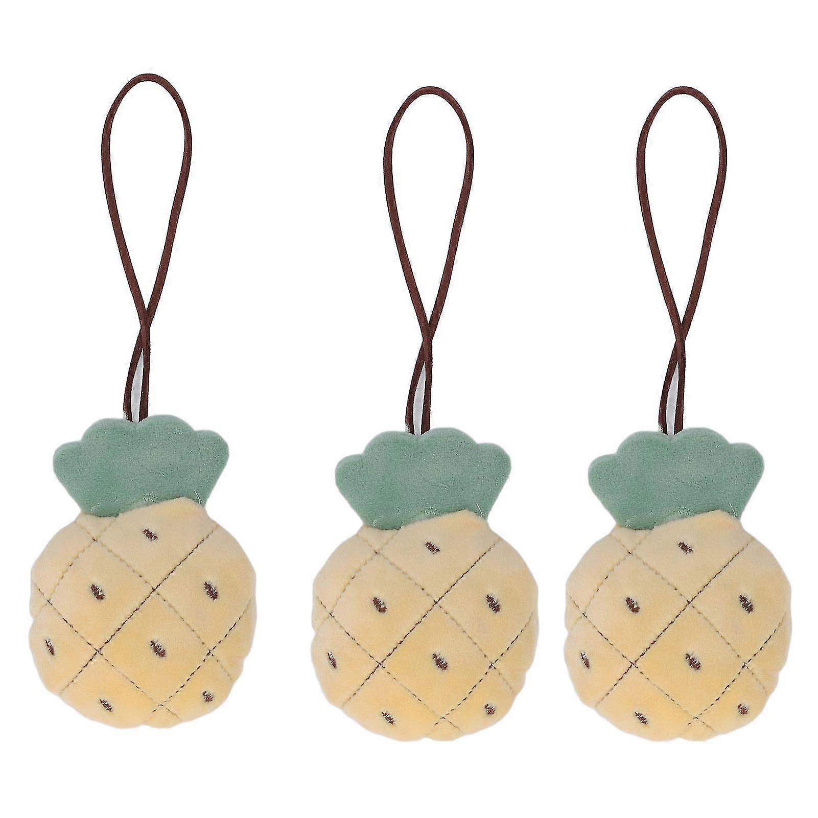 Type C Cute Cartoon Soft Keychain Pendants Set of 3 for Children 3.7 inches