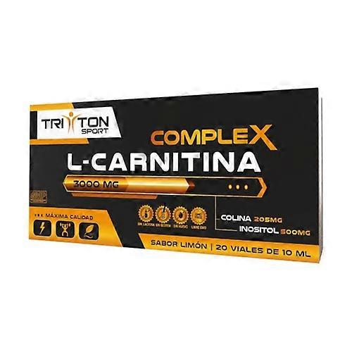 L-carnitine complex triton 20 vials of 10ml (Lemon)