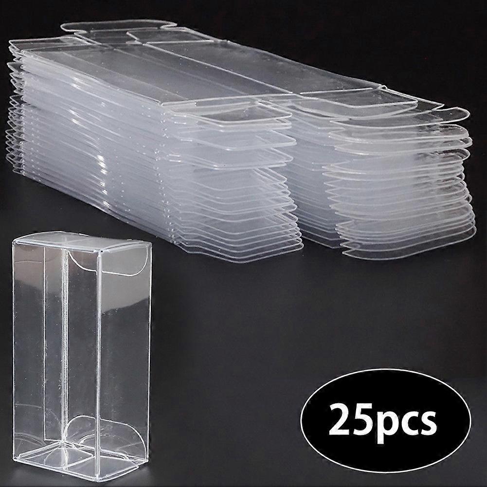 25Pc 1:64 Clear Plastic PVC Display Box Case Show For Model Toys Storage Car Box