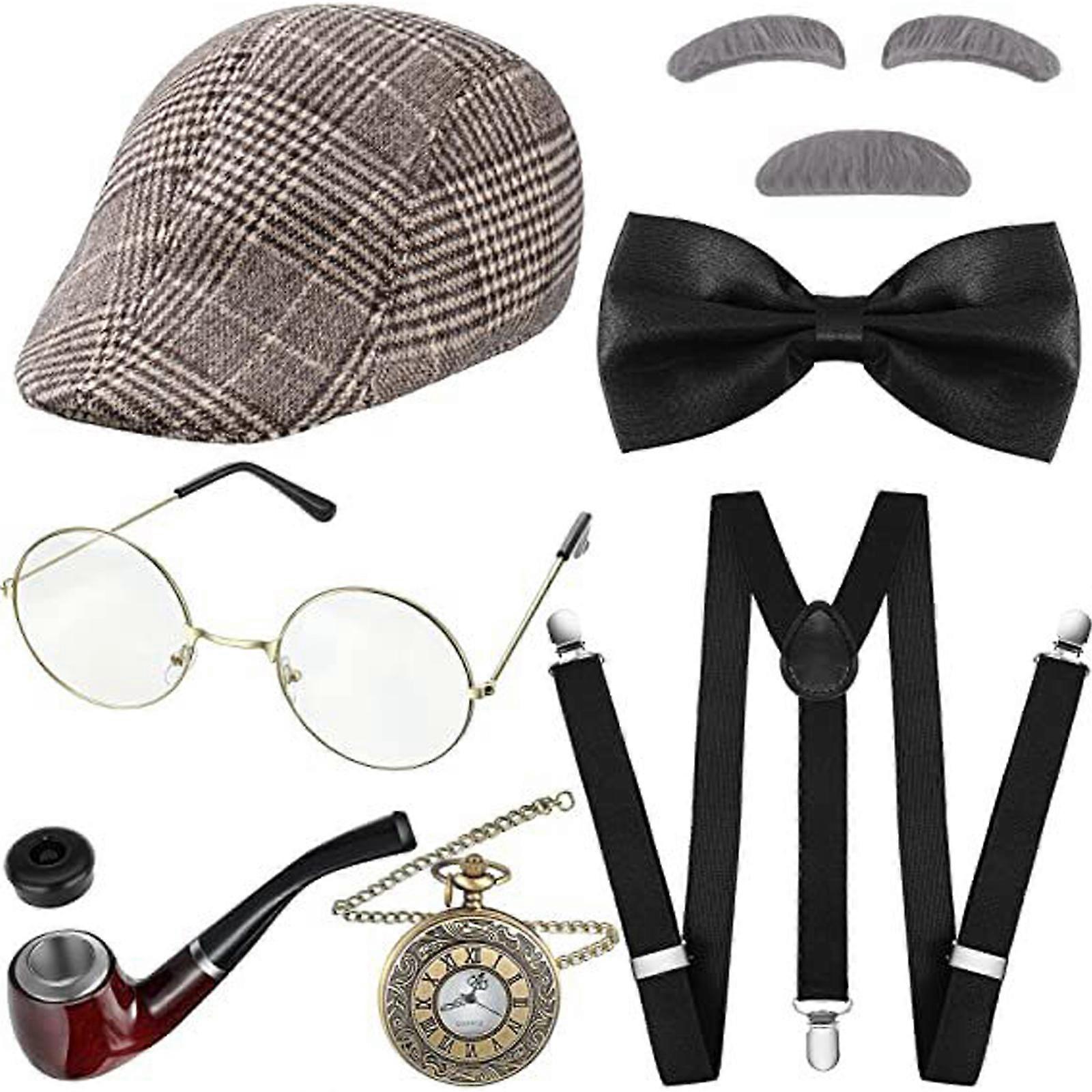 Zestaw kostiumów dziadka z 1920 roku dla chłopców - Halloween i zestaw cosplayowy 100 dni szkoły Old Man