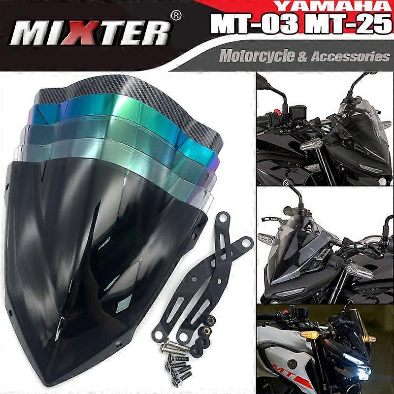 Motorcycle Sports Touring Front WindScreen Windshield Viser Visor Wind Deflector For YAMAHA MT25 MT03 2020 2021 2022 MT-25 MT-03