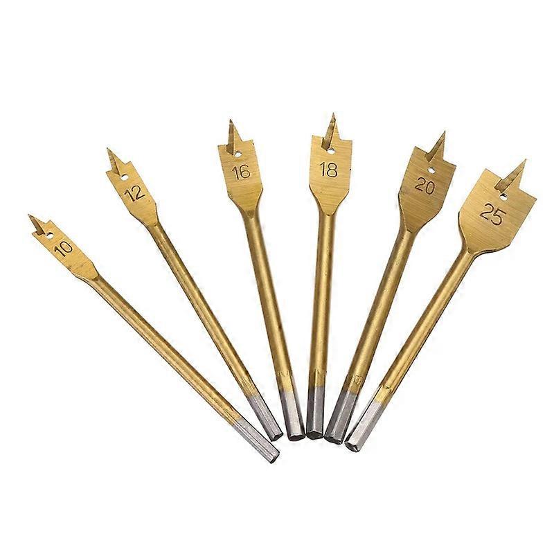6pcs Shovel Bits, High Quality Blade Drill Bit, Flat Drill Bit for Woodworking